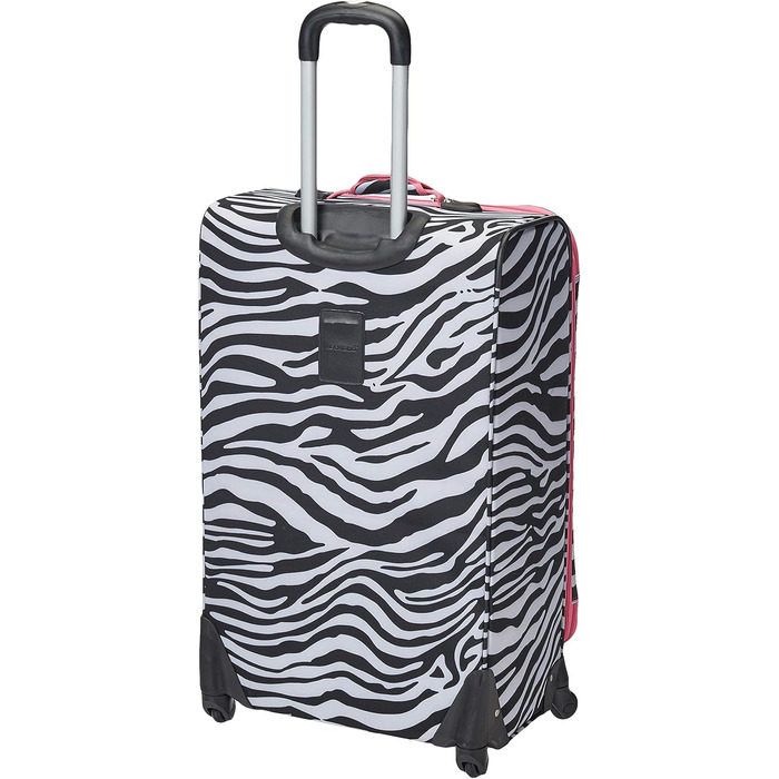 Набір валіз Rockland Softside, 4 шт. (14/20/24/28), Рожевий Зебра