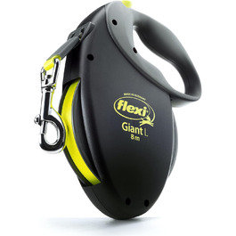 Flexi Giant Extendable Dog Leash - Durable, Tangle-Free, Black - Up to 49.9 lbs, 7.9m