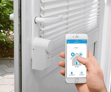 Розумний дверний замок eqiva Bluetooth Smart, білий, 142950A0, 5.6x5.2x11.4 см