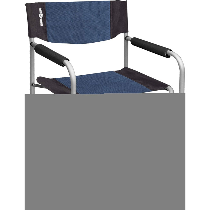 Крісло Brunner Regista Captain Azzurro/Nero (Сірий/Чорний) - Складне, для кемпінгу, преміум