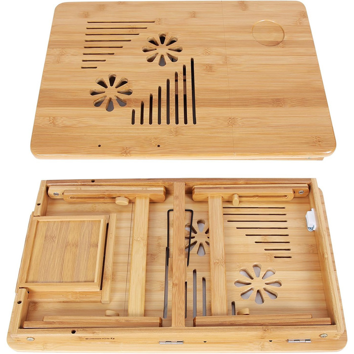 Стіл для ноутбука SONGMICS, регульована висота, 55 x 35 x 29 см, LLD002