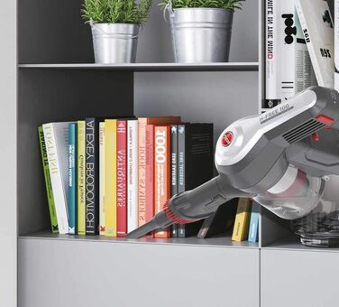Hoover Cordless Vacuum Cleaner Pet Hair H-FREE 100 PETS Bagless + Pet Turbo Brush I Up to 40 Minutes Run Time I Cordless Vacuum with LED, XL Dust Container & Parking Function I Cordless Vacuum with Crevice Nozzle & Dust Brush