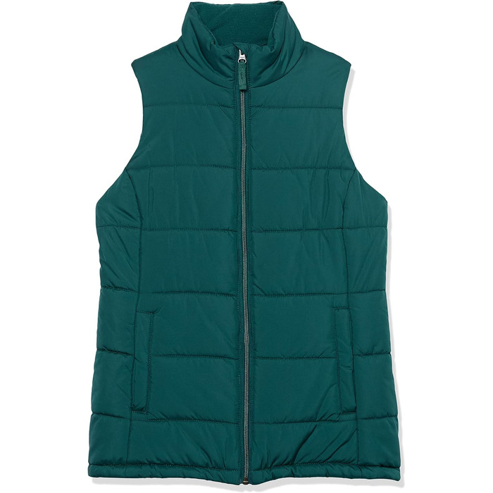 Жіноча жилетка Amazon Essentials з пухом, середньої щільності, на блискавці, темно-зелена, XL