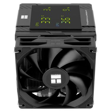 Кулер для процесора Thermalright Peerless Assassin 120 Digital Black з цифровим дисплеєм, 6 теплових трубок, сумісність з AM4/AM5, Intel LGA1700/1851/1200, чорний