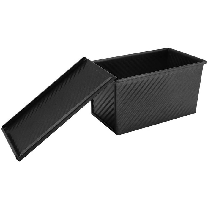 Laib Pfanne, Samfox Non-Stick Loaf Pan Toast Mold with Lid for Cake and Toast Making