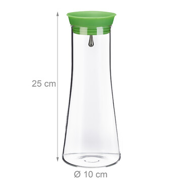 Relaxdays Glass Giraffe 1L Cylindrical