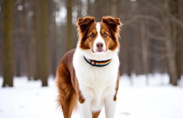 Нашийник для собак Extra-Breit & Weich з неопреновою підкладкою (Райдуга на чорному, S) S (38-43 см) Райдуга на чорному
