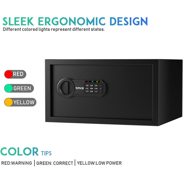 Електронний сейф RPNB Luxus Tresor: сейф для грошей, ювелірних виробів та документів (51 л)