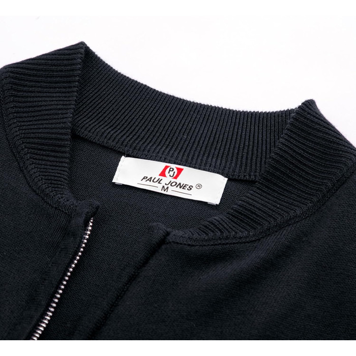 Кардиган чоловічий PJ PAUL JONES з коміром-стійкою та блискавкою, темно-синій (M)