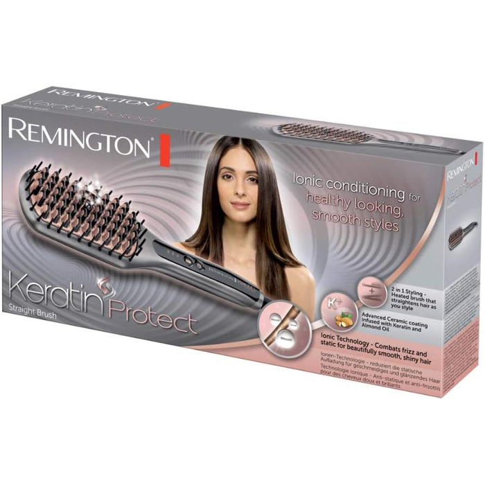 Випрямляч для волосся Remington S8540 Keratin з LCD-дисплеєм, 10 температурних режимів (150-230°C), чорний, 110 мм
