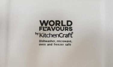 Форма для лазаньї KitchenCraft World of Flavours, кераміка, 33 x 23 см, біла, 3 л