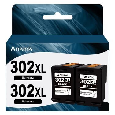 Картриджі ANKINK 302XL для принтера HP 302 XL, чорні (комплект 2 шт.)