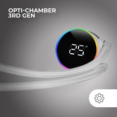 Mars Gaming ML-LCD360: Світлодіодна система водяного охолодження з LCD-дисплеєм (600W, 3x 120mm вентилятори)