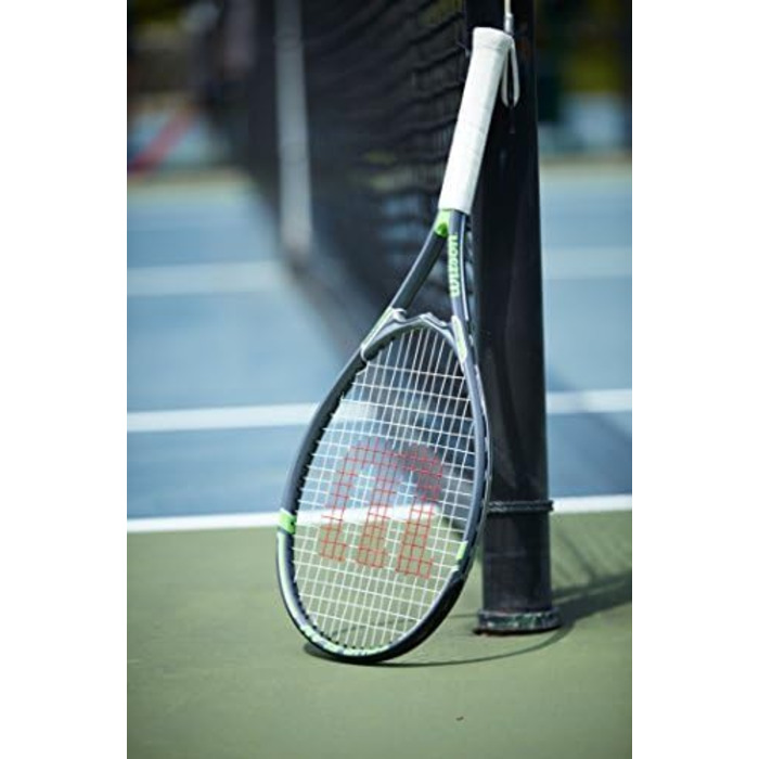 Тенісний ракетка Wilson Tour Slam для дорослих. Розмір ручки 3 - 4 3/8' зелено/чорна (Grip Size 3 - 4 3/8', червона / сіра)