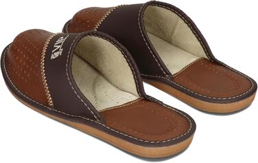 Чоловічі домашні капці BeComfy Leder з вишивкою 