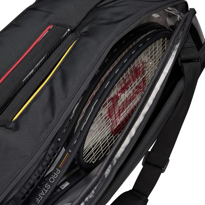 Сумка для тенісу Wilson Super Tour Pro Staff на 9 ракет, чорна