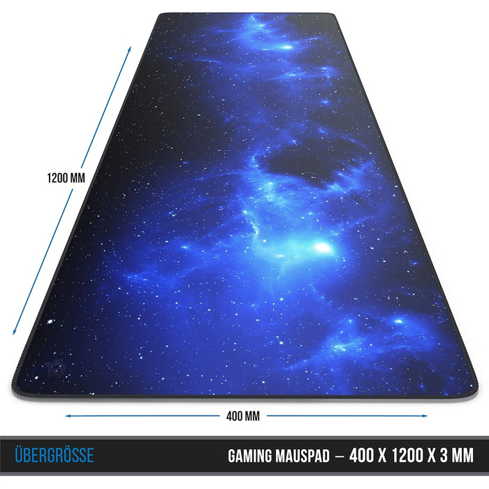 Килимок для миші Titanwolf XXXL 1200x400 мм, ігровий, для Logitech, розмір Large, Koi (Sterne)