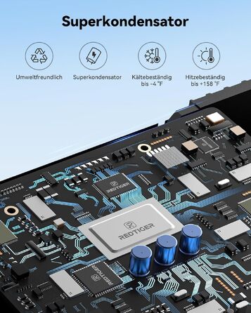 Автомобільний відеореєстратор REDTIGER F7NP 4K/2.5K з передньою та задньою камерами, Sony STARVIS 2, 5.8GHz WiFi, швидкість передачі 20МБ/с (без карти пам'яті)