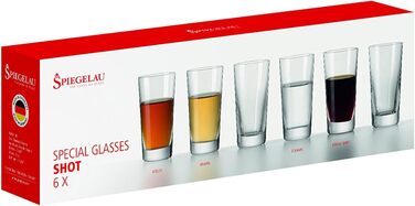 Spiegelau Schnapsgläser 55 ml, 6 Pieces, Special Glasses, 9000191, Crystal Shot Glasses, Brandy Glasses, Dishwasher Safe