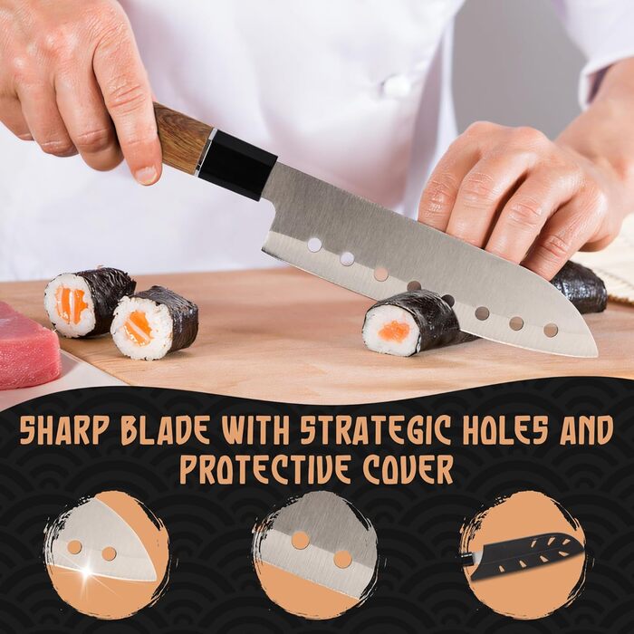 Набір для приготування суші: бамбуковий килимок, ролик-базука, DIY для дому, органічний USDA