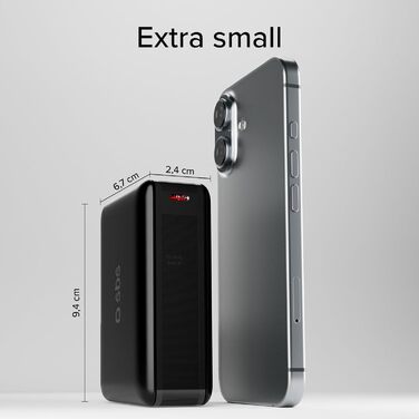 Power Bank SBS Slim 20000 mAh з AFC, LCD-дисплеєм та USB-C/USB-A: заряд для Apple, Samsung, MacBook, iPad, планшетів та ноутбуків