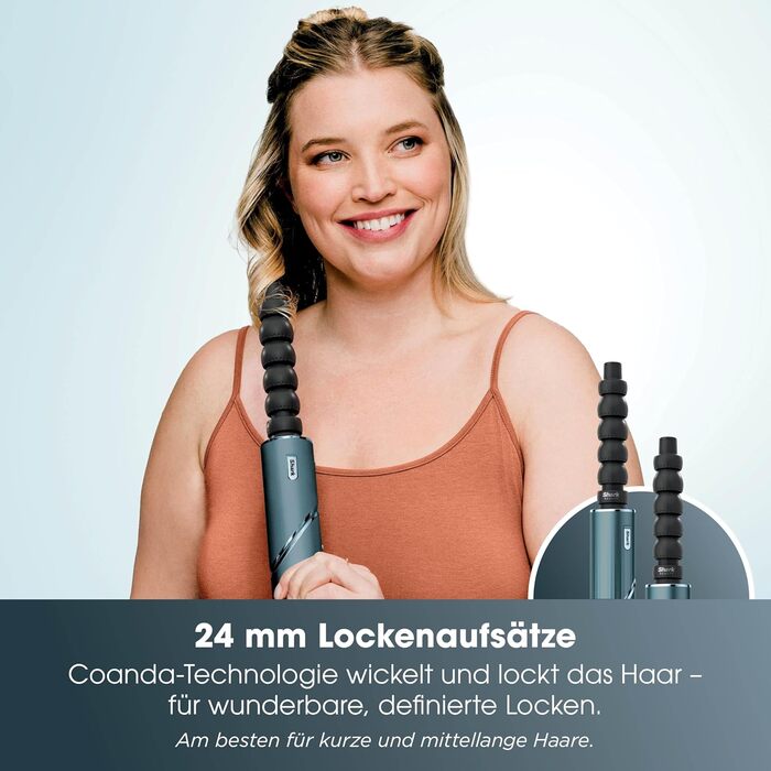 Фен Shark FlexStyle Multi 5 в 1 з насадками для локонів, щітками та концентратором – без пошкодження волосся, універсальне укладання, для всіх типів волосся (Teal)