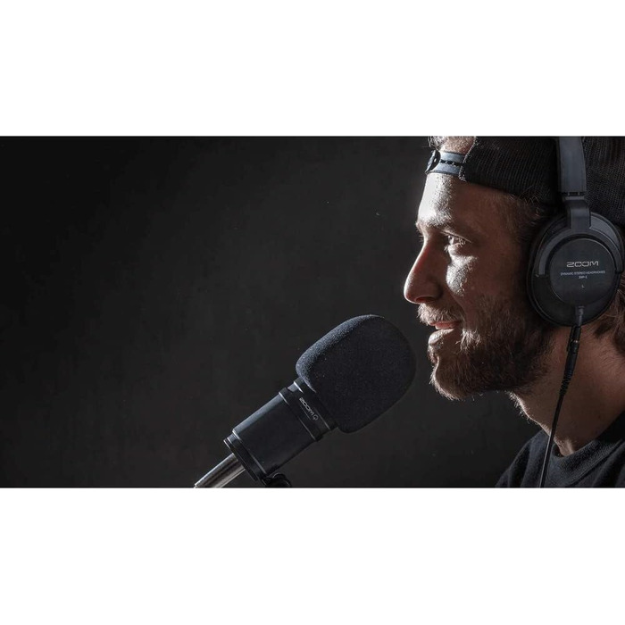 ZOOM ZDM-1 – динамічний мікрофон з великою мембраною для подкастів, радіомовлення та професійного запису голосу
