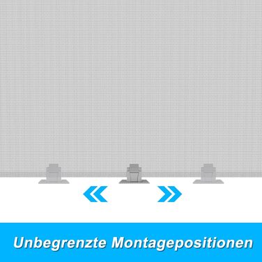 Захист для воріт NAIZY Rollo 0-300см: сітка для дитячих воріт, захист від собак, ролетний тип, сірий, 300см