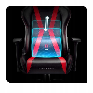 Ігрове крісло Diablo Chairs X-Horn 2.0, штучна шкіра, чорно-червоне