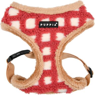 Нашийник для собак Puppia Huxley, теплий зимовий, леопардовий принт, регульований, синій, розмір M, для малих та середніх собак