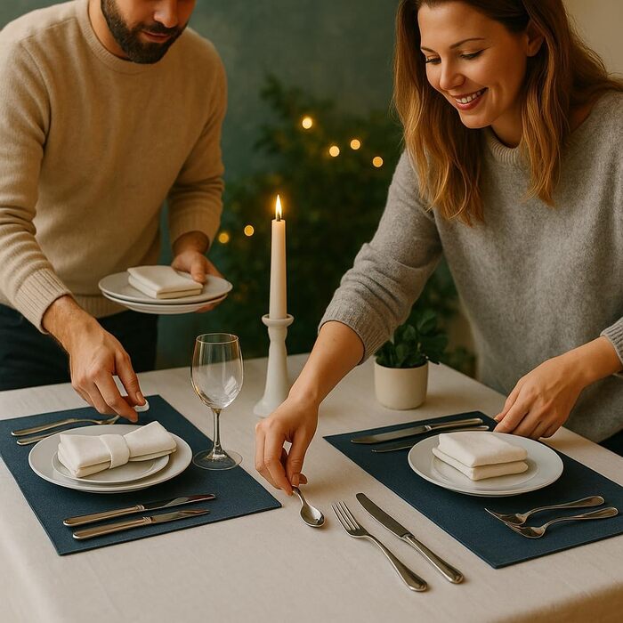 Набір столових приборів 60 предметів для 12 осіб з нержавіючої сталі – елегантний набір, полірований до блиску, придатний для миття в посудомийній машині та стійкий до іржі; для вишуканого сервірування столу в будні та на свята (Модель 3)