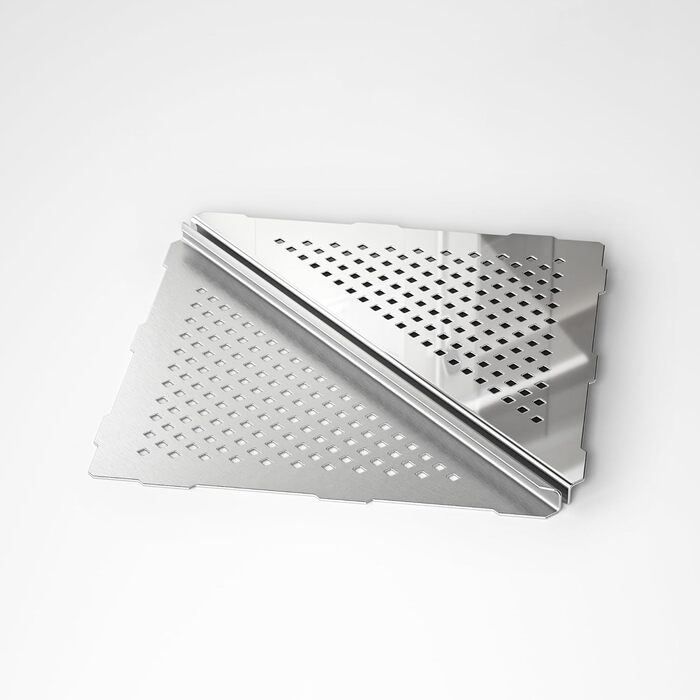 Поличка для душу Eck Duschregal з нержавіючої сталі 304, для ванної кімнати, з сітчастою конструкцією, вбудована, для ремонту ванної кімнати (щіткова обробка, 2 шт. 254 мм)