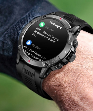 Смарт-годинник G-Wear чорний з функцією Bluetooth-дзвінків