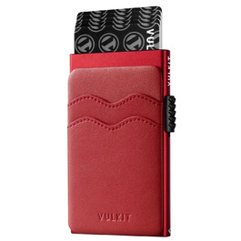 Гаманець VULKIT Slim з RFID захистом та відділеннями для карток (червоний Getaway Solids)