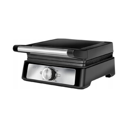 Вафельниця MPM MGO-41/C, 1600 Вт, 2 прямокутні форми, регулювання температури, чорна
