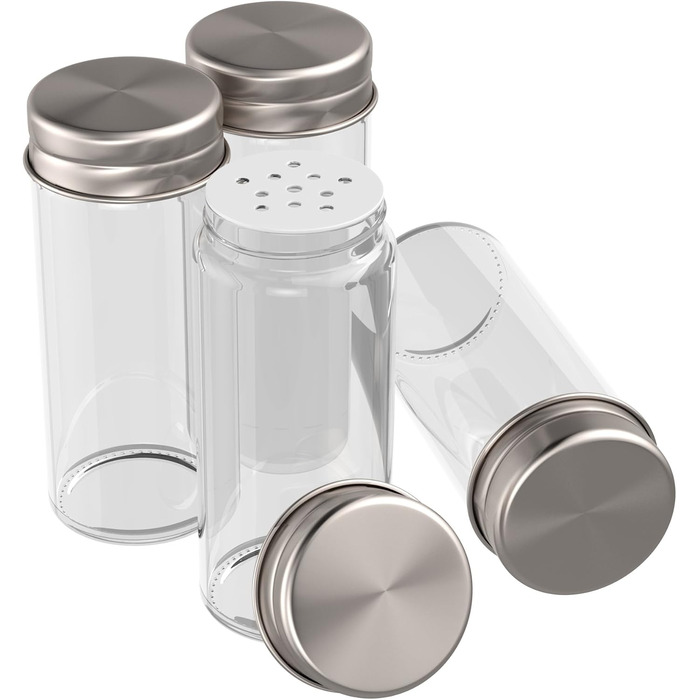 Сумка-органайзер для спецій bonVIVO Rondo, поворотна підставка для 12 баночок, нержавіюча сталь, срібно-хромовий колір