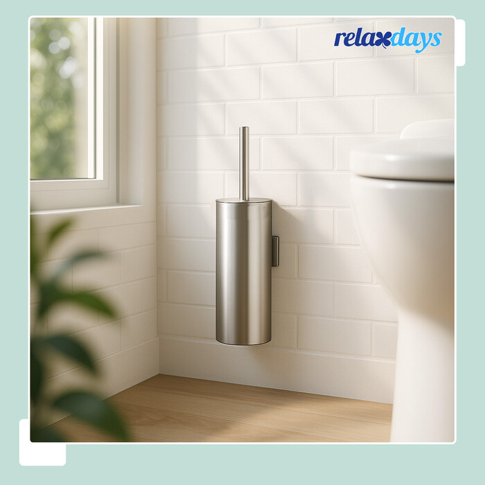 Relaxdays Toilet Brush with Wall Holder