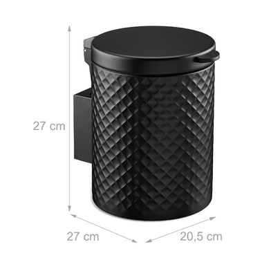 Relaxdays Cosmetic Containers Wall Mounting 5 Liter