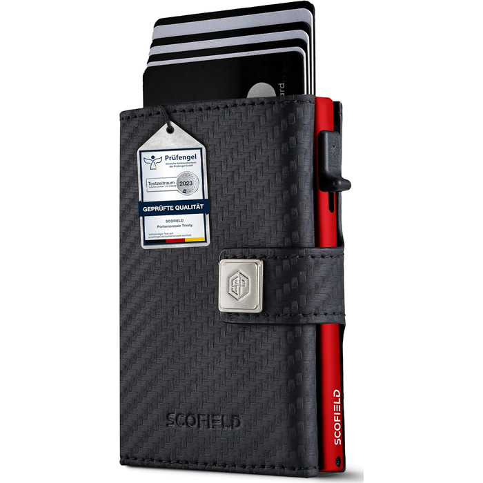 Чоловічий гаманець SF SCOFIELD з відділом для монет | Тонкий гаманець на 9-11 карт | RFID захист | Гаманець-картхолдер | Гаманець для чоловіків | Розумний гаманець | Чоловічий картхолдер | Гаманець Slim | Картодзерж з відділом для монет Mini (Carbon - Fir