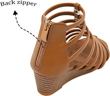Босоніжки жіночі STMAHER Gladiator-Sandalen сріблясті на танкетці, літні, пляжні, повсякденні (38 EU)