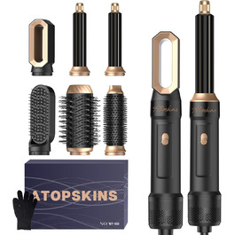 Набір для укладки волосся Pro Hairstyler 6 в 1: фен-щітка, плойка, іонізація, 1000W, чорний