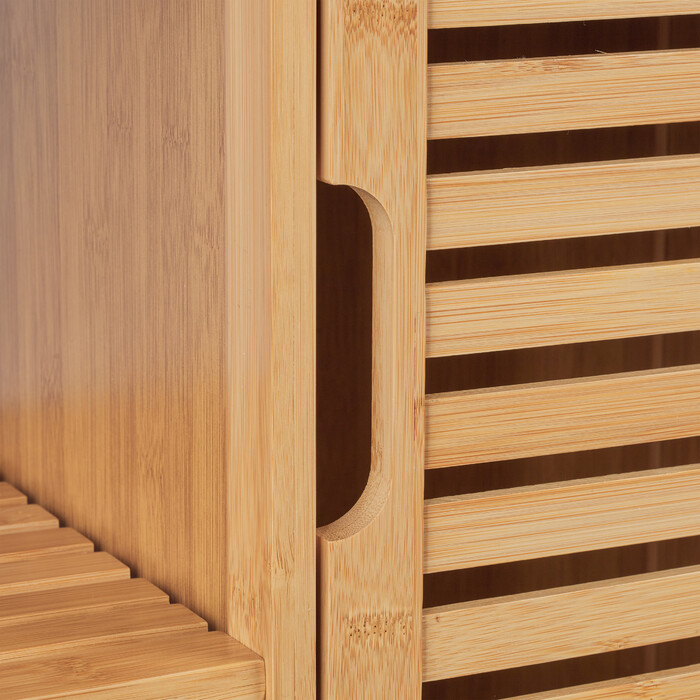 Relaxdays Bamboo Storage Cabinet