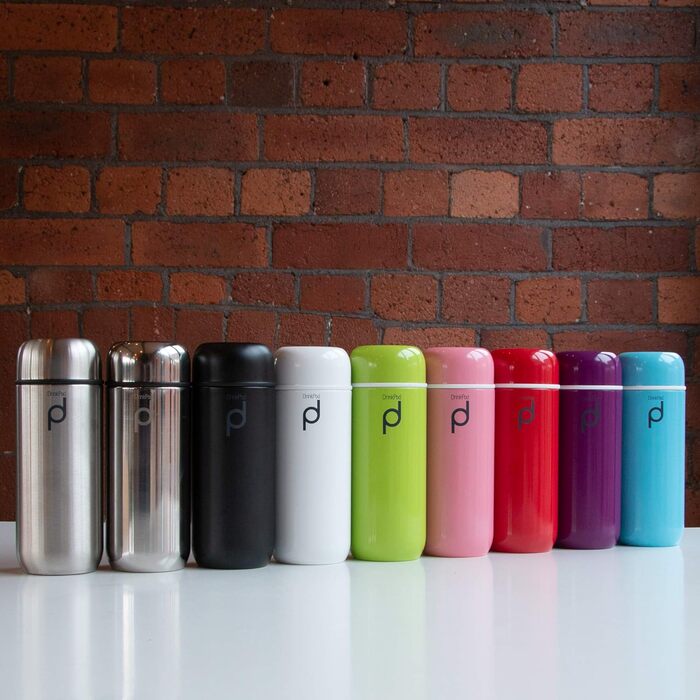 Pioneer Stainless Steel Insulated Drink Bottle - 200ml Double Wall Thermos Food Container - Keeps Hot 6h, Cold 24h - Leakproof, BPA-Free - Green