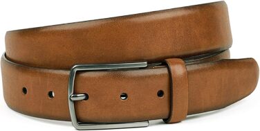 Чоловічий шкіряний ремінь FENIX NEW YORK, 80-125 см, ширина 35 мм, регульований, без нікелю, для костюма та джинсів, Desert Cognac 95