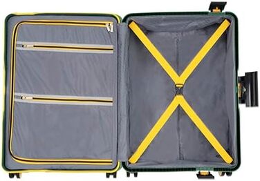 Чемодан CarryOn Steward Hartschalen, 65 см, зелений, середній, з TSA замком