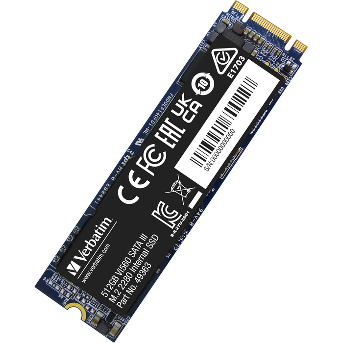 SSD Verbatim Vi560 S3 512GB SATA III M.2 2280 - Внутрішній SSD накопичувач для ноутбука та ультрабука