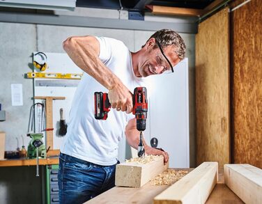 Акумуляторна дриль-шуруповерт Einhell TC-CD 18/35 Li-Solo Power X-Change (18 В, 35 Нм, 10 мм, без акумулятора та зарядного пристрою)