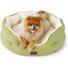 BEDSURE Cat Bed Washable - 63x53x20cm Cat Bed with Reversible Inner Cushion Cat Sleeping Place for Cats or Small Dogs (Light Green, L 63 x W 53 x H 20 cm)