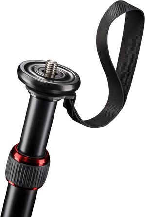 Штатив Mantona DSLM Travel - червоний, для камер, до 5 кг, з кульковою головкою та рівнем