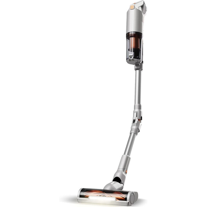 Вертикальний пилосос TurboTronic StormStick 120 Вт з ручним пилососом, фільтр MIF, 5 м кабель, 11 кПа, циклонна технологія, срібний